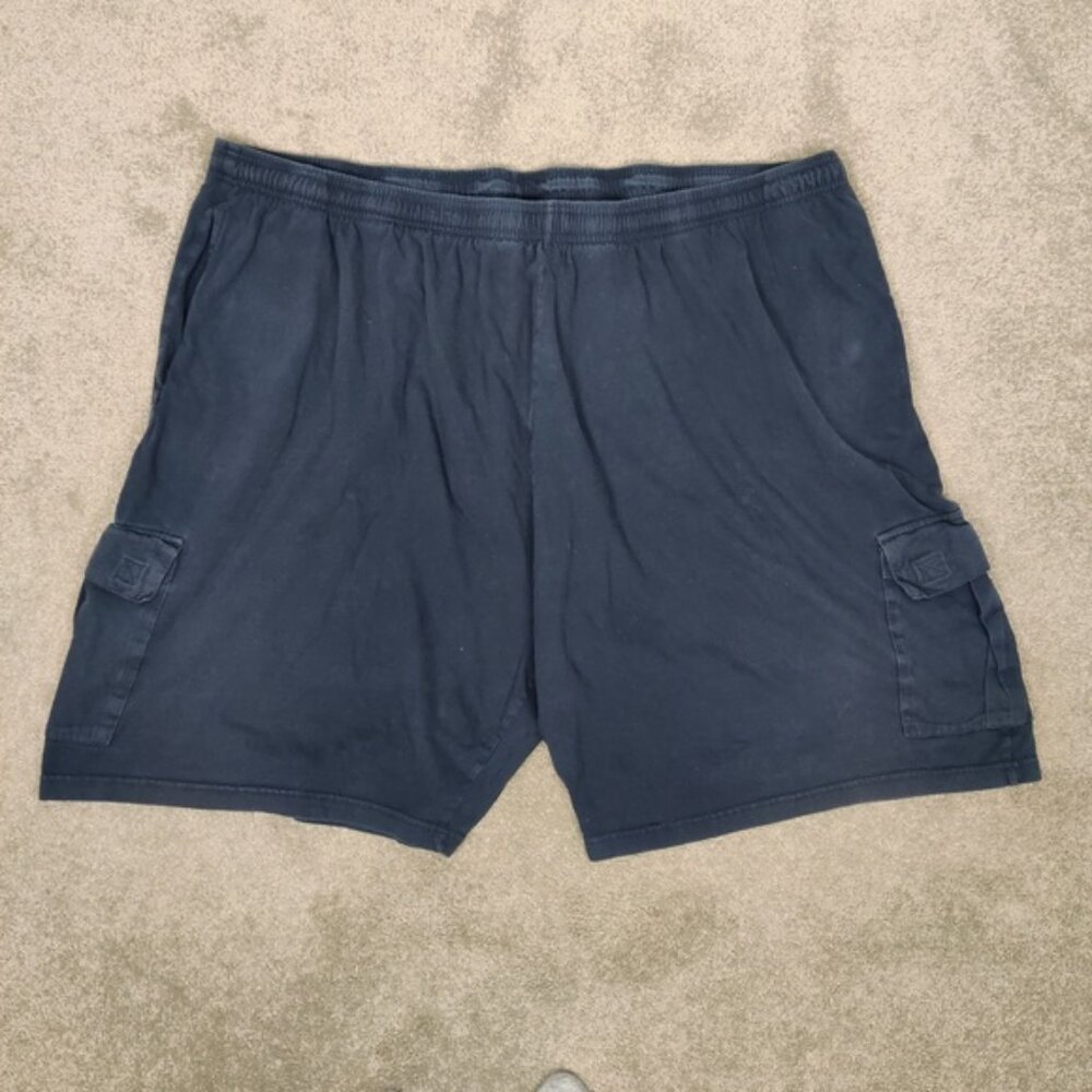 Canyon Ridge Navy Cargo Shorts Men's 5XL Cotton Casual Gorpcore 100% Cotton